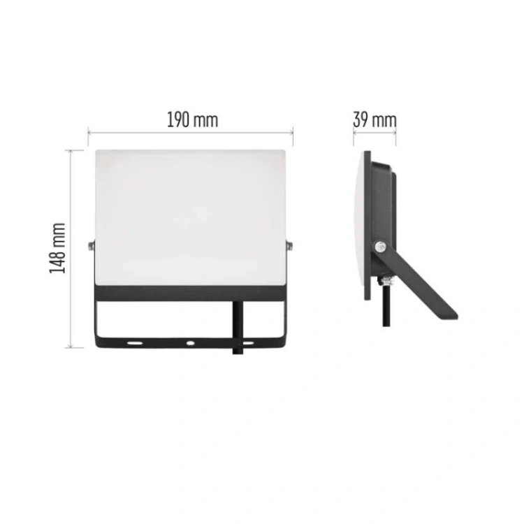 Naświetlacz LED TAMBO EVO, 50 W, 5000 lm, IP65, czarny