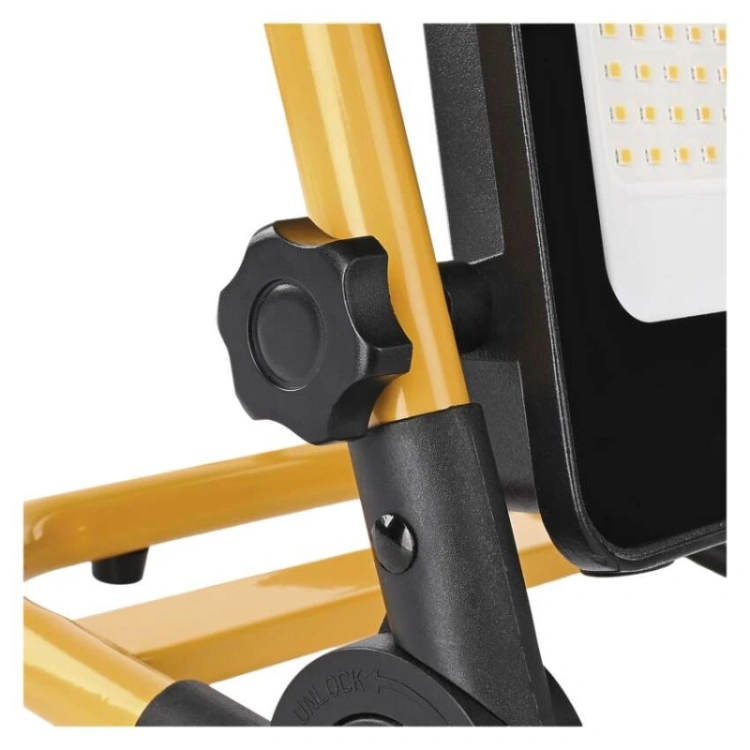 Naświetlacz LED GLARO 50 W, żółto-czarny, IP65, 5000 lm, neutralna biel