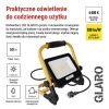 Naświetlacz LED GLARO 50 W, żółto-czarny, IP65, 5000 lm, neutralna biel