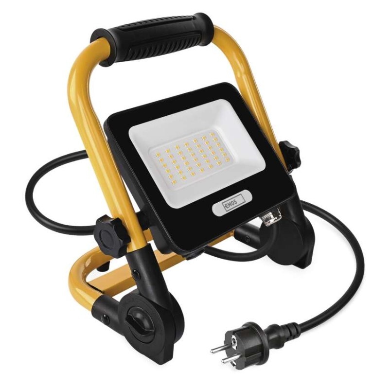 Naświetlacz LED GLARO 30 W, żółto-czarny, IP65, 3000 lm, neutralna biel
