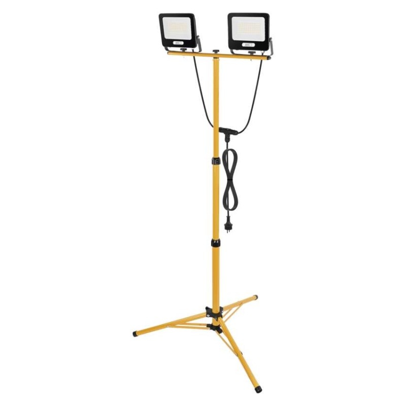 Naświetlacz LED GLARO, 2×50W + statyw, neutralna biel