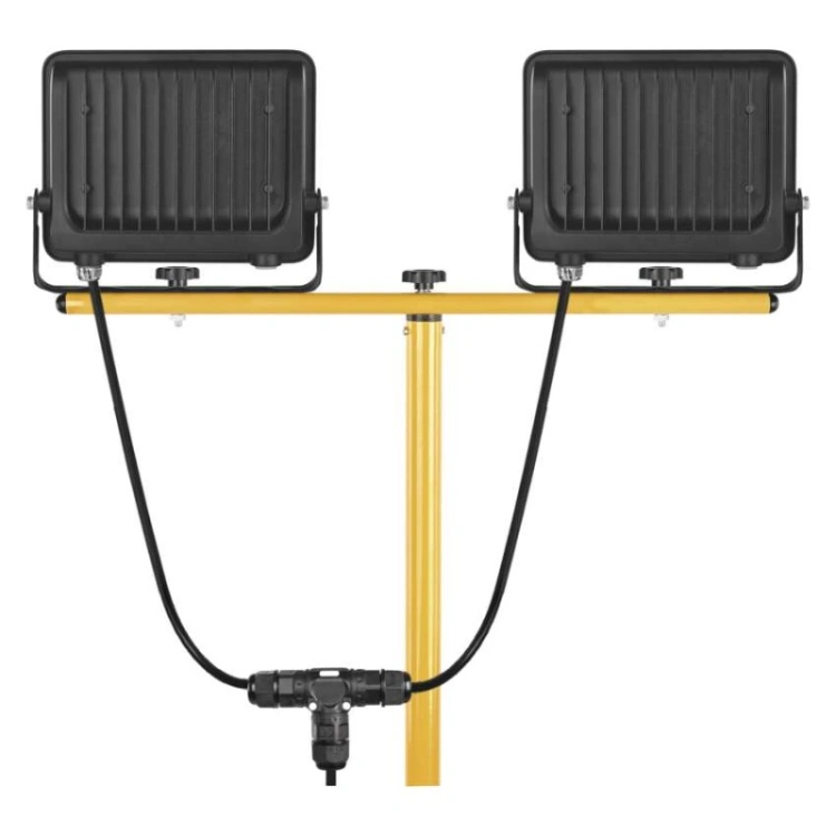 Naświetlacz LED GLARO, 2×50W + statyw, neutralna biel