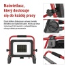 Naświetlacz LED ELION 100W, czerwony-czarny, IP65, 16 000 lm, neutralna biel