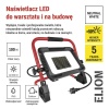 Naświetlacz LED ELION 100W, czerwony-czarny, IP65, 16 000 lm, neutralna biel