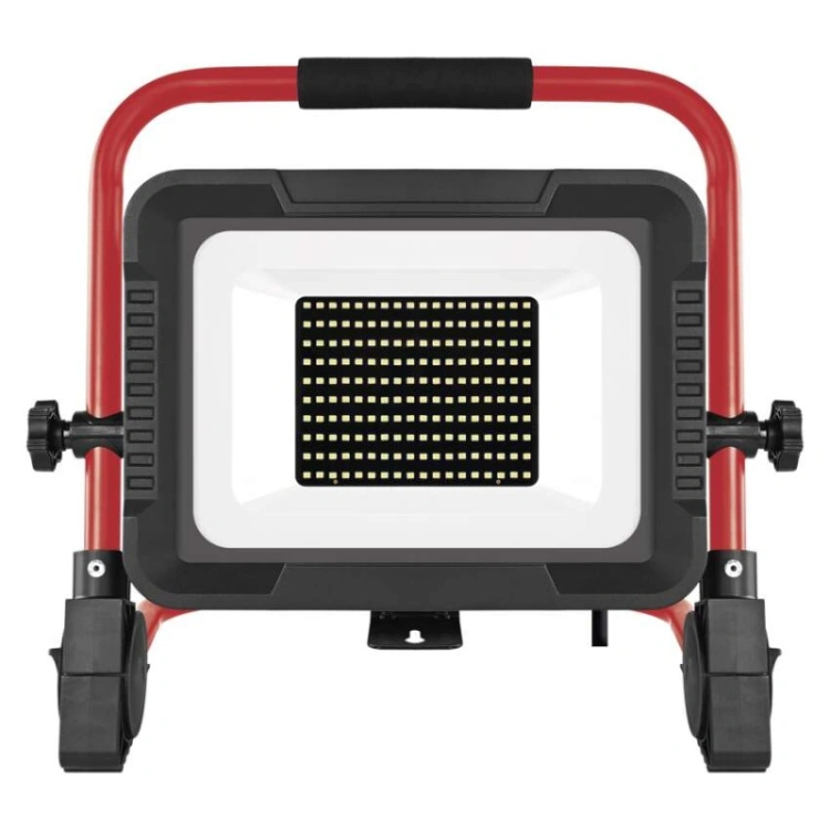 Naświetlacz LED ELION 100W, czerwony-czarny, IP65, 16 000 lm, neutralna biel