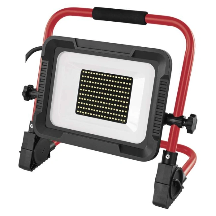 Naświetlacz LED ELION 100W, czerwony-czarny, IP65, 16 000 lm, neutralna biel