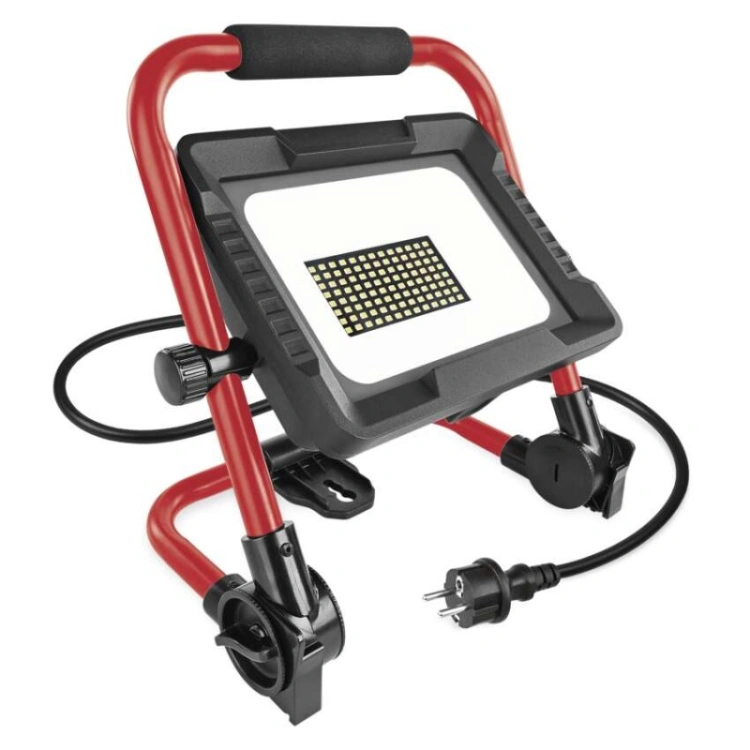 Naświetlacz LED ELION 50W, czerwony-czarny, IP65, 8000 lm, neutralna biel