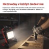 Naświetlacz LED ELION 50W, czerwony-czarny, IP65, 8000 lm, neutralna biel