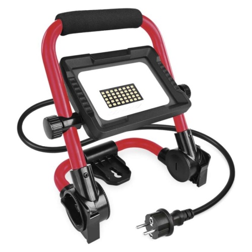 Naświetlacz LED ELION 20W, czerwony-czarny, IP65, 3000 lm, neutralna biel