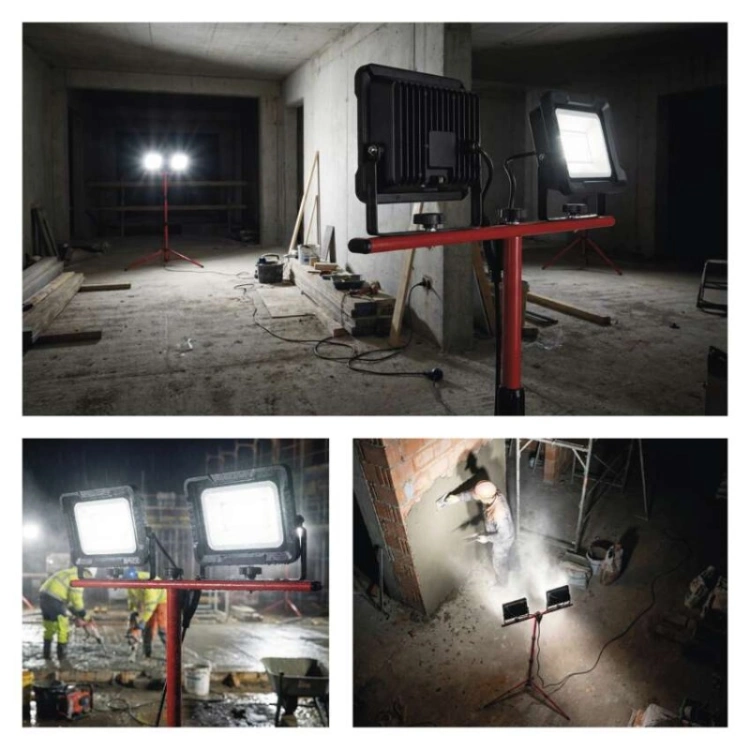 Naświetlacz LED ELION 2×50W + statyw, neutralna biel