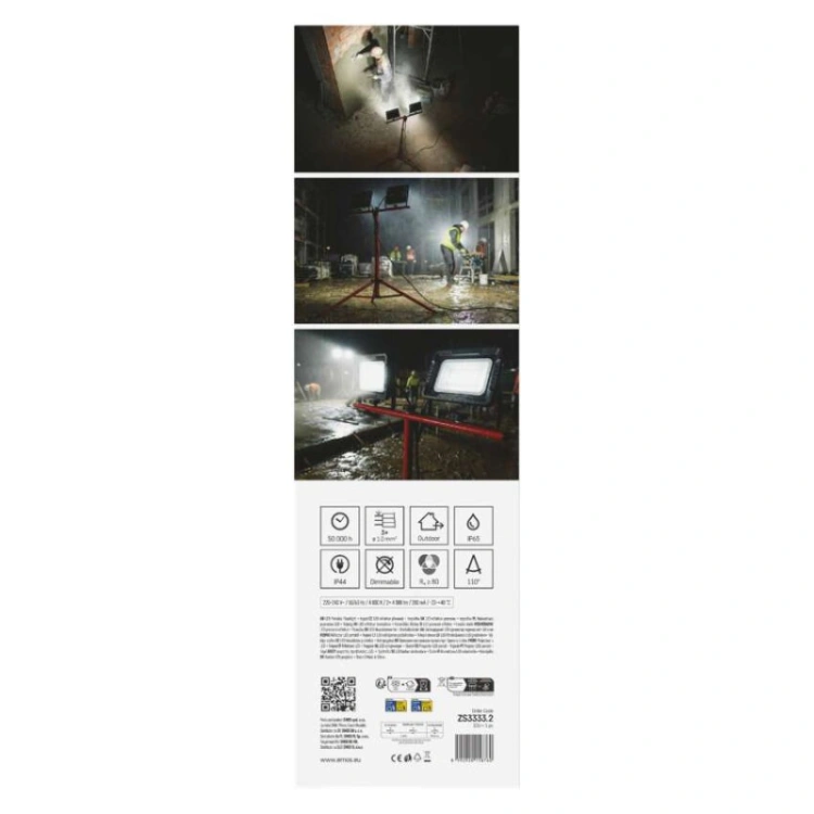 Naświetlacz LED ELION 2×30W + statyw, neutralna biel