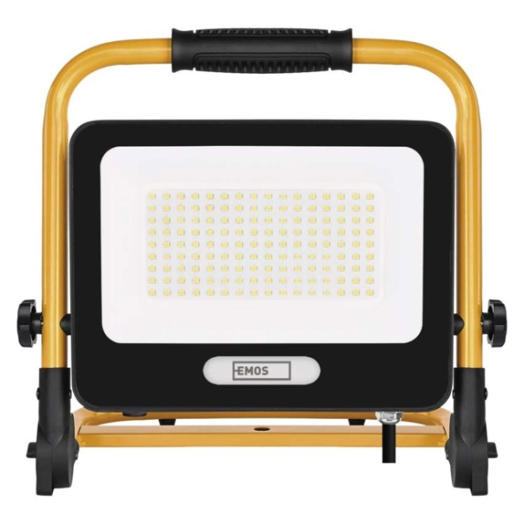 Naświetlacz LED GLARO 100 W, żółto-czarny, IP65, 10 000 lm, neutralna biel