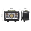 Latarka czołowa LED, 550 lm, Li-Pol 1000 mAh ładowalna / 3× AAA