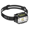 Latarka czołowa LED, 550 lm, Li-Pol 1000 mAh ładowalna / 3× AAA