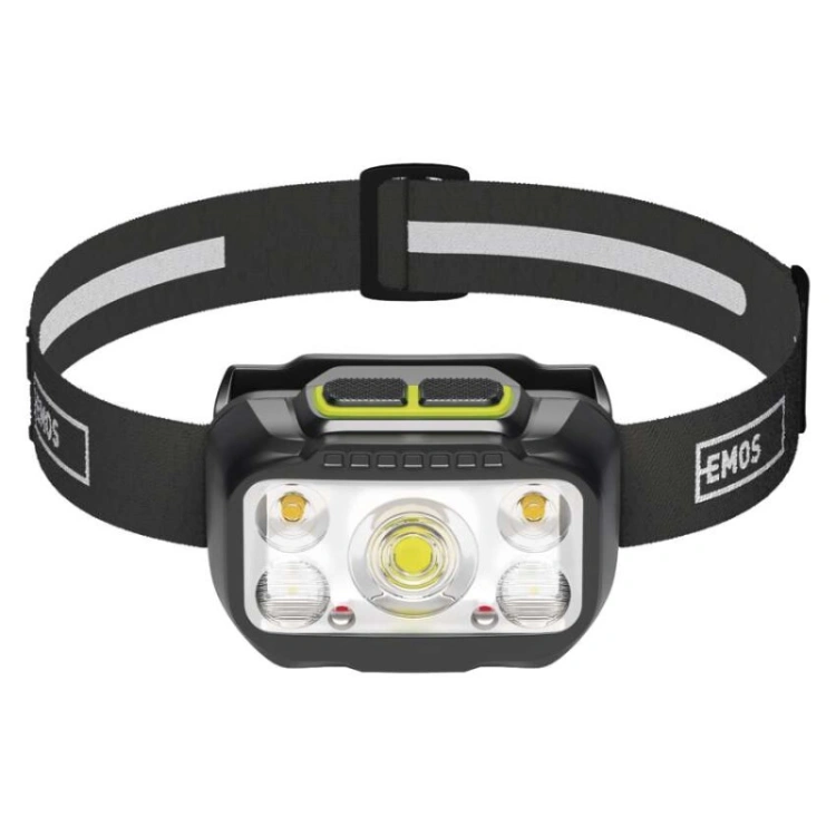 Latarka czołowa LED, 550 lm, Li-Pol 1000 mAh ładowalna / 3× AAA