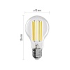 Żarówka LED Filament A70 / E27 / 11.6 W (150 W) / 2 452 lm / ciepła biel / A CLASS
