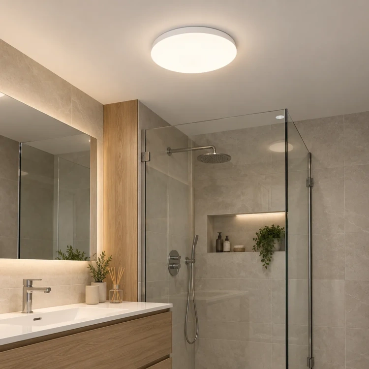 Plafon LED MILEDO CORSO CCT w łazience