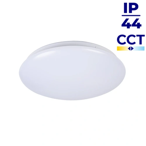 Biały plafon LED MILEDO CORSO 12W CCT IP44 31536