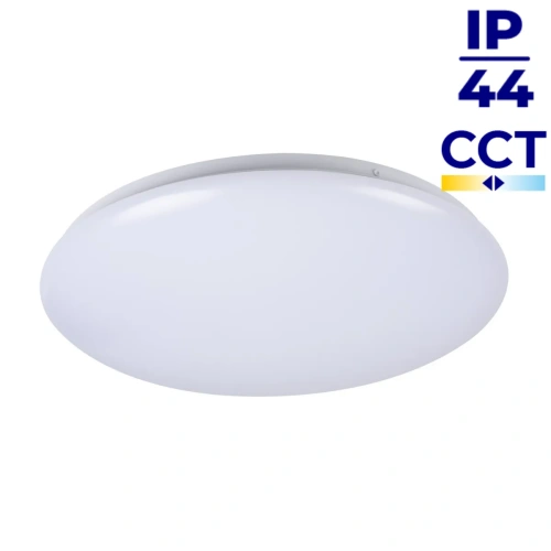 Biały plafon LED MILEDO CORSO 18W CCT IP44 31537