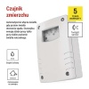 Czujnik zmierzchu 1800W IP65 biały