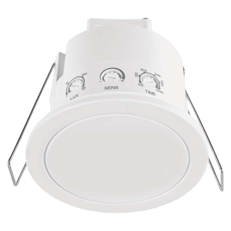 Mikrofalowy czujnik obecności IP20 24GHZ 2000W, biały