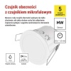 Mikrofalowy czujnik obecności IP20 24GHZ 2000W, biały