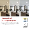 Oprawa LED do montażu natynkowego ILVI, okrągła 30 W, regulacja jasności + CCT, czarna +