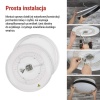 Oprawa LED do montażu natynkowego ILVI, okrągła 30 W, regulacja jasności + CCT, czarna +