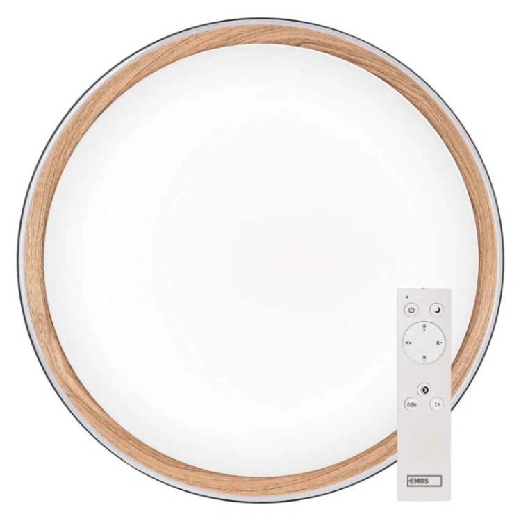 Oprawa LED do montażu natynkowego ILVI, okrągła, 45 W, regulacja jasności + CCT, czarna +
