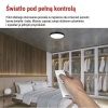 Oprawa LED do montażu natynkowego ILVI, okrągła, 45 W, regulacja jasności + CCT, czarna +