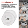 Oprawa LED do montażu natynkowego ILVI, okrągła, 45 W, regulacja jasności + CCT, czarna +