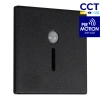 Czarna oprawa schodowa LED Kanlux MAGNIK I L CCT PIR B 90790