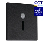 Czarna oprawa schodowa LED Kanlux MAGNIK I L CCT PIR B 90790