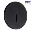 Czarna okrągła oprawa schodowa Kanlux MAGNIK I O CCT B 90796
