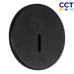 Czarna okrągła oprawa schodowa Kanlux MAGNIK I O CCT B 90796