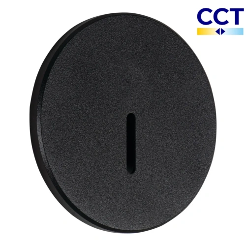 Czarna okrągła oprawa schodowa Kanlux MAGNIK I O CCT B 90796
