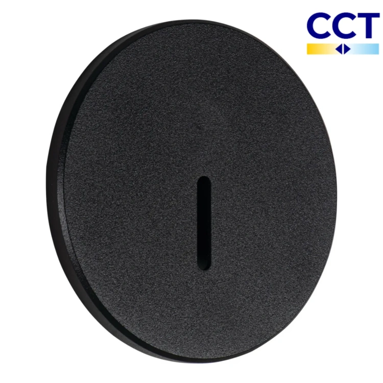Czarna okrągła oprawa schodowa Kanlux MAGNIK I O CCT B 90796