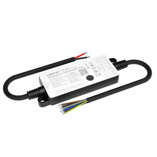 Kontroler LED MiBoxer SR5-P / mono / podw. biały CCT / RGB / RGBW / RGB + CCT / 12-24VDC / 5x6A / IP66