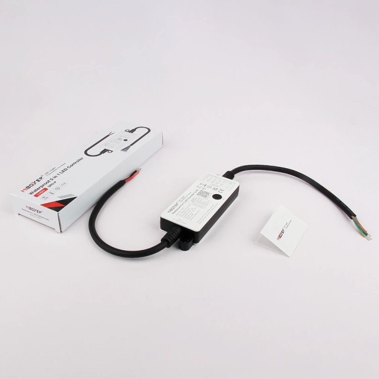 Kontroler LED MiBoxer SR5-P / mono / podw. biały CCT / RGB / RGBW / RGB + CCT / 12-24VDC / 5x6A / IP66