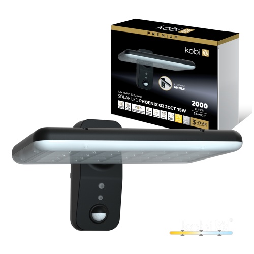 Naświetlacz Solar LED PHOENIX G2 15W 2CCT IP65 Kobi Premium