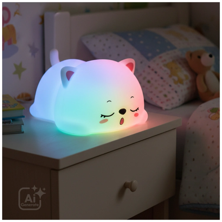 Lampka nocna LED DREAM CAT Kobi Design