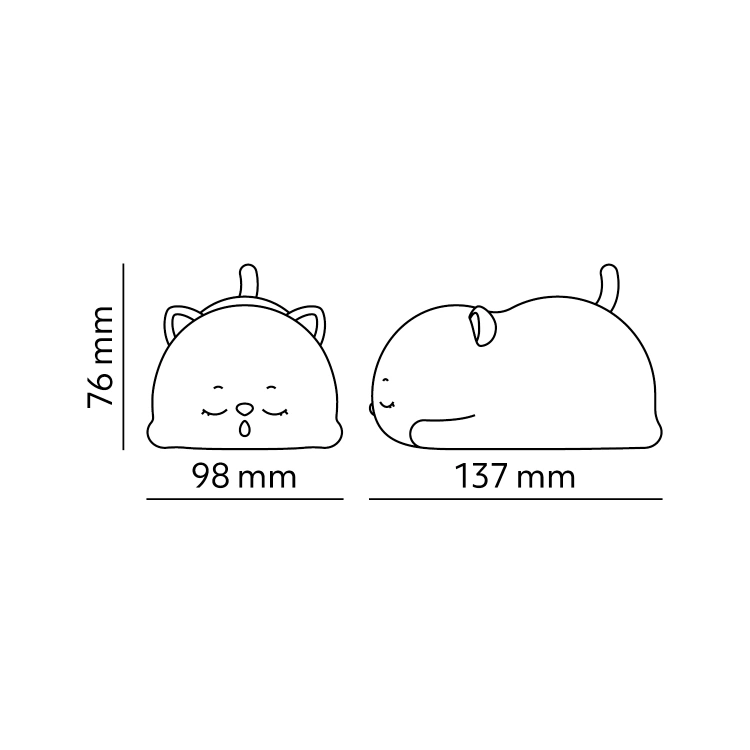 Lampka nocna LED DREAM CAT Kobi Design