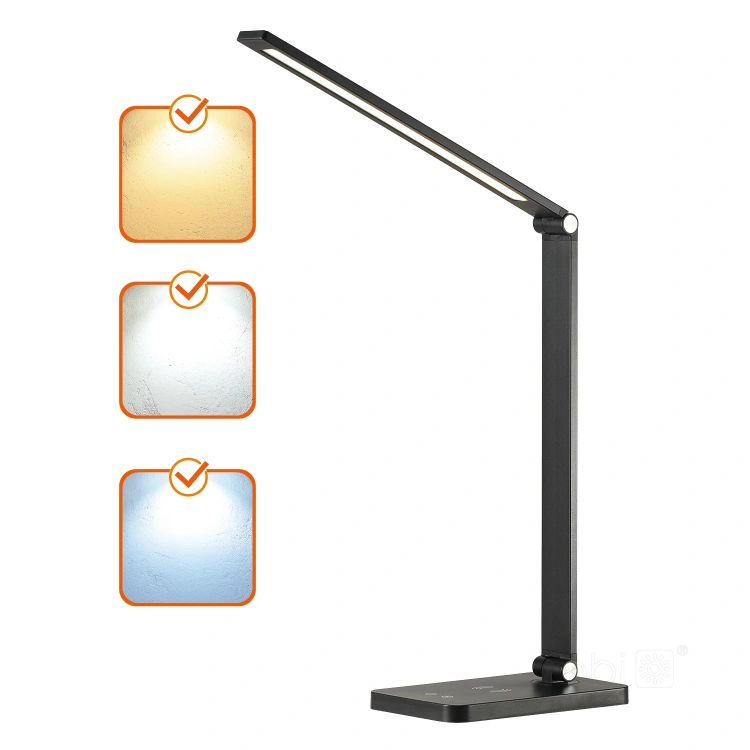 Lampka biurkowa NOBLITE Q 7W CCT czarna LED2B