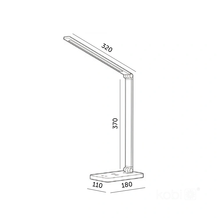 Lampka biurkowa NOBLITE Q 7W CCT biała LED2B