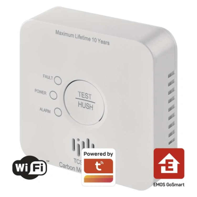 GoSmart detektor tlenku węgla TCS0101W z WiFi
