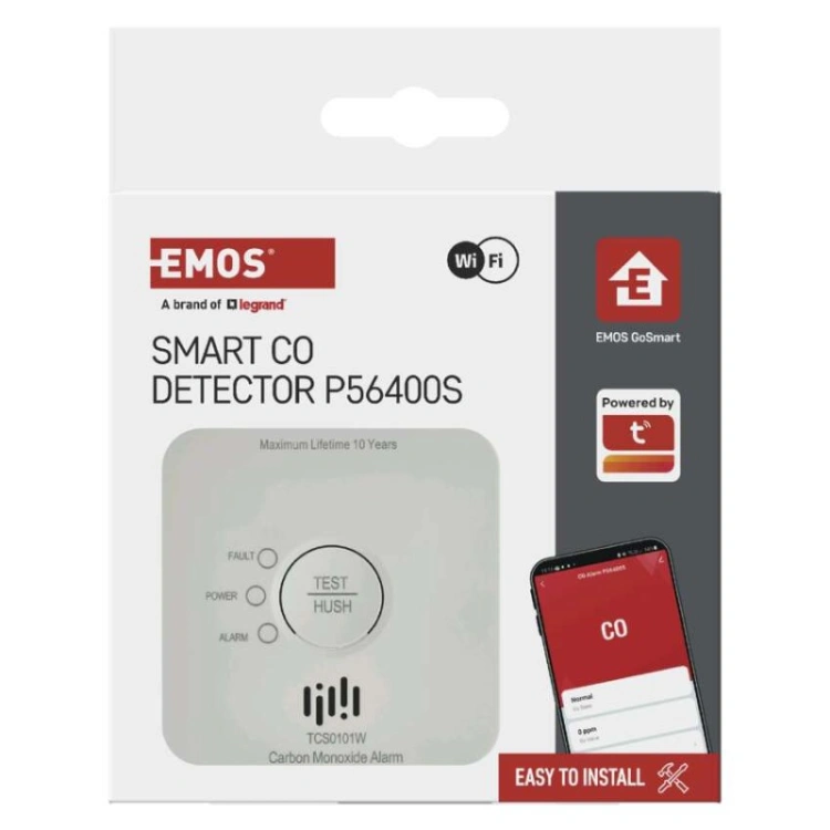 GoSmart detektor tlenku węgla TCS0101W z WiFi