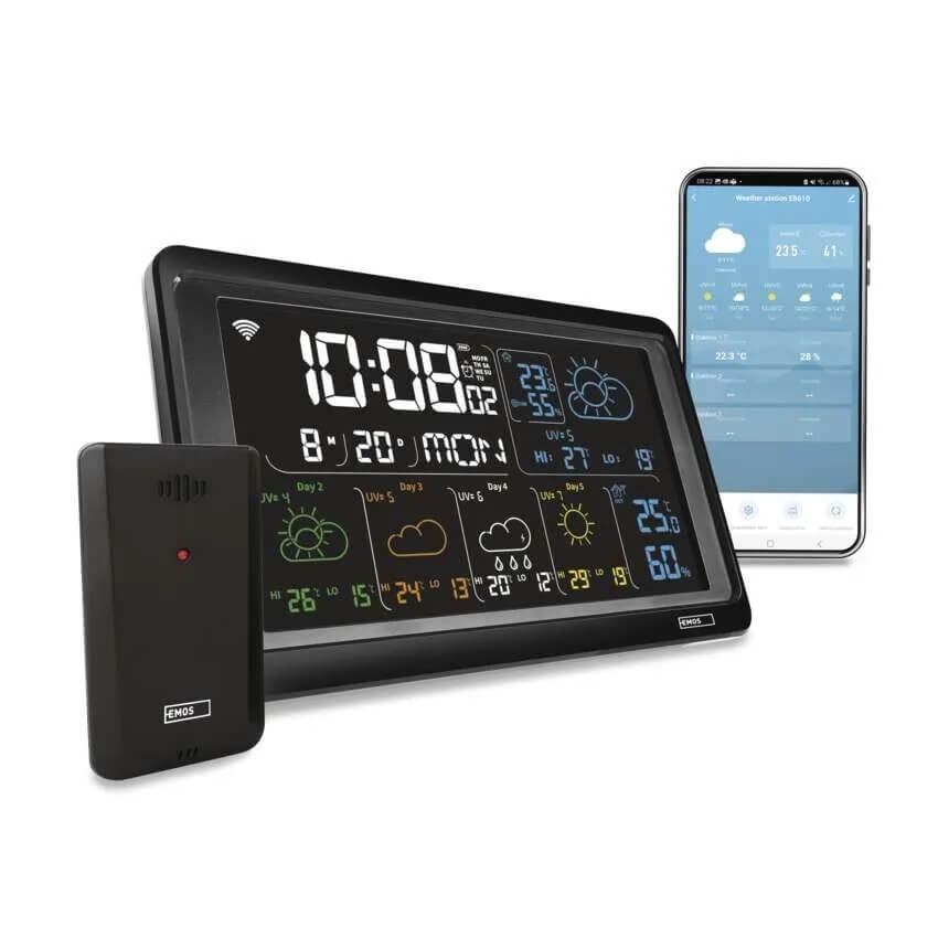 Stacja pogodowa EMOS GoSmart E8610 Wi-Fi z kolorowym wyświetlaczem