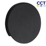 Czarna okrągła oprawa schodowa Kanlux MAGNIK D O CCT B 90826