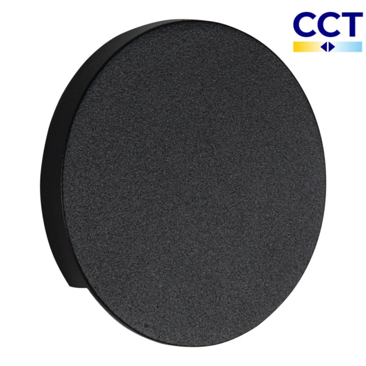 Czarna okrągła oprawa schodowa Kanlux MAGNIK D O CCT B 90826