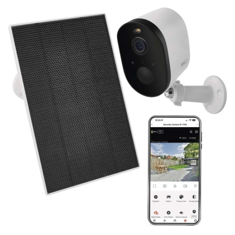 GoSmart Kamera zewnętrzna IP-1150 SNAP z WiFi, akumulatorem i panelem solarnym